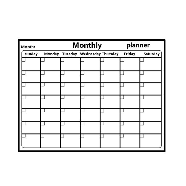 Refrigerator Calendar Whiteboard Calendar Dry Erase Calendar Planners