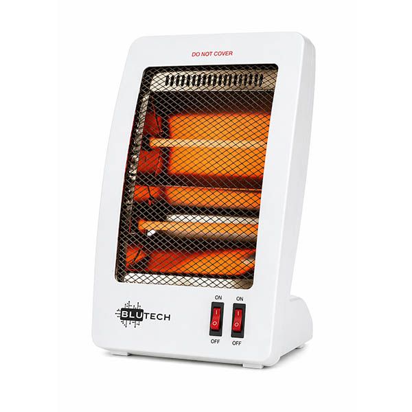 Blutech 800W Quartz Electric Heater with 2 Heat Settings-BT527