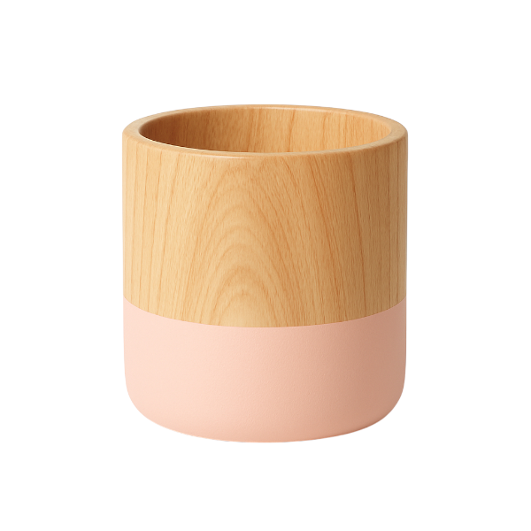 Elegant Nordic Two-Tone Ceramic Flower Pot