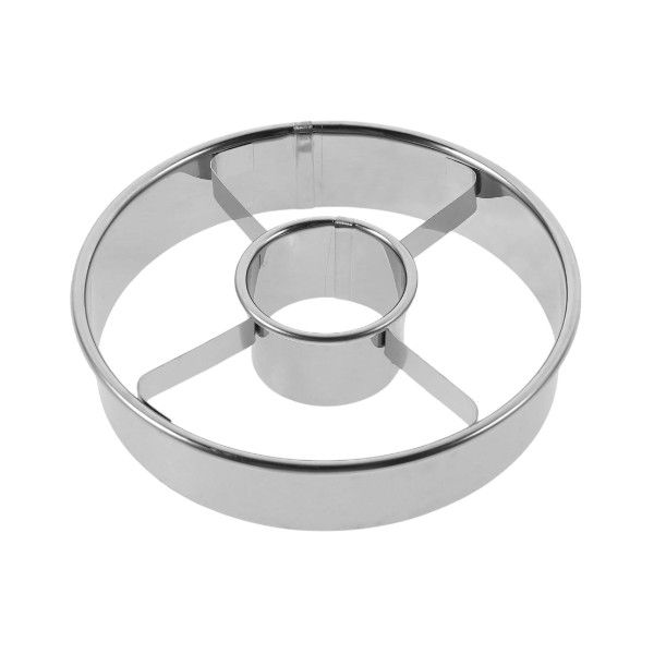 1 Piece - Stainless Steel Donut Cutter with Hole Divider - Silver