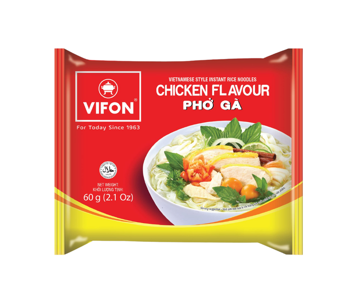Instant Rice Noodle - Pho Chicken Flavour 60g x 30