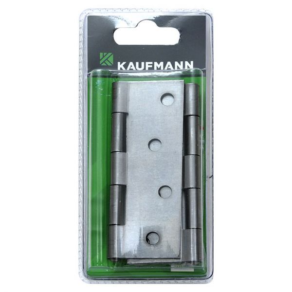 Kaufmann - Butt Hinge Steel 100mm Self Colour (Pair) - 3 Pack