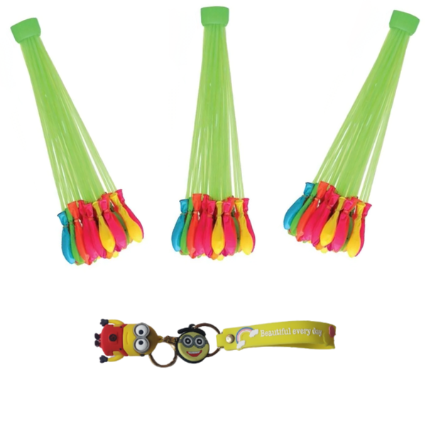 Water Balloons 10 Pack Of 111 Self-tying Water Balloons &amp; Key Ring