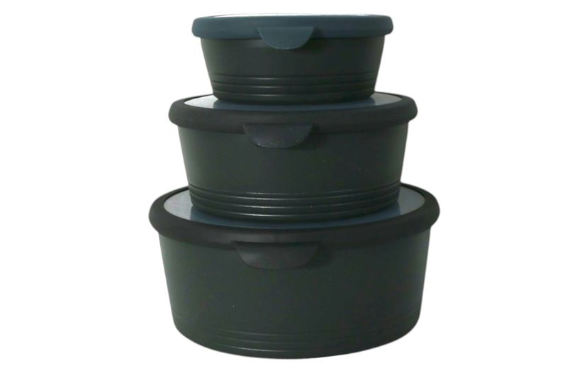 Excellent Housewares 3 Piece Food Storage Containers 1.4Lt 780ml &amp; 340ml