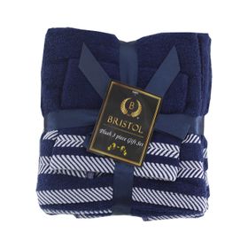 Plush 3 Piece Towel Set -bath Towel, Hand Towel And Face Cloth -100% 