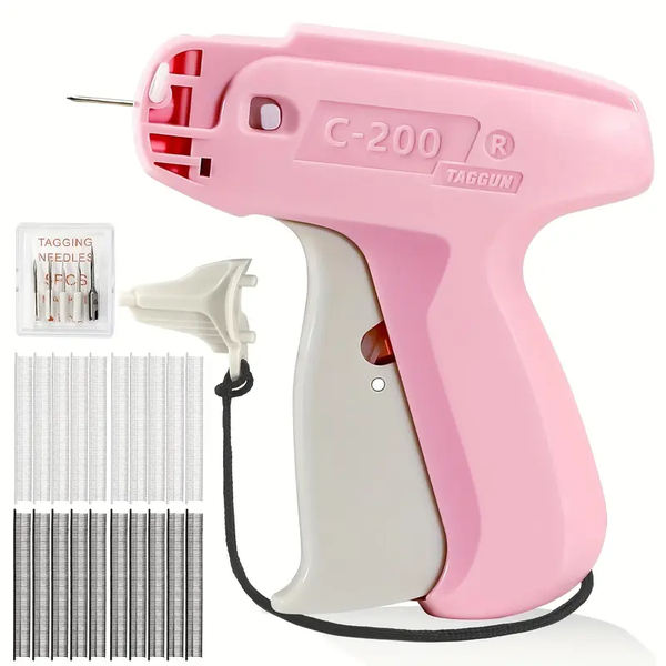 Clothing Label Gun - Marking Gun - Five Spare Needles and 1000 Glue Needles