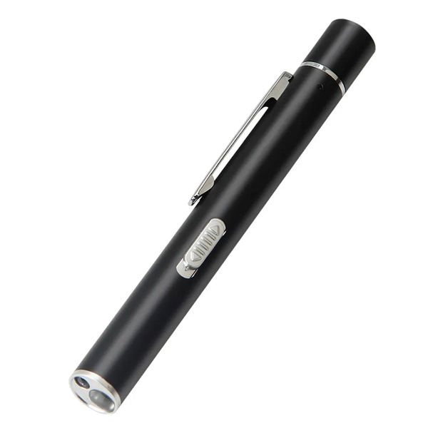 USB Rechargeable LED Flashlight/Red Laser Pointer Pen Magnet Cover