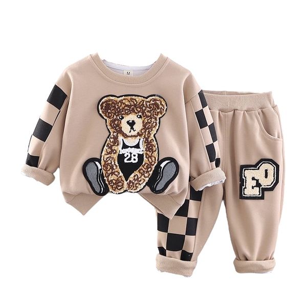Basketball Bear Checkered Tracksuit for Boys - 4-5 Years