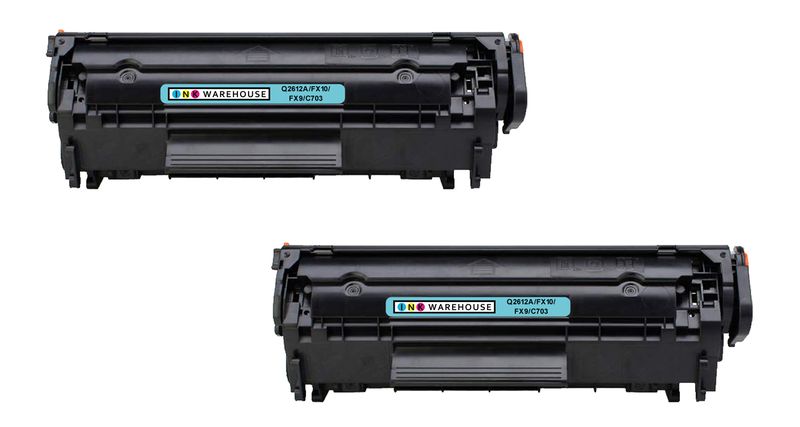 HP Q2612A /12A/2612/2612A/Q2612A Compatible Black Toner (Combo Deal x 2)