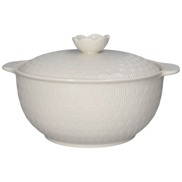 Porcelain Casserole Pot - 10inch - White