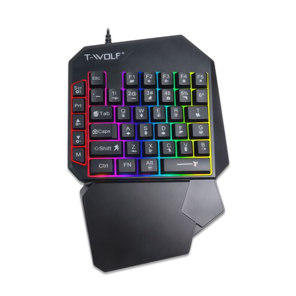 One Handed Mini Gaming Keyboard