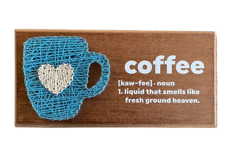 Kitchen Coffee String Art Decor Wall Art Kitchen Tea Gift