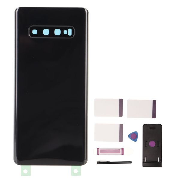 S10+ Back Glass Black w/Stylus