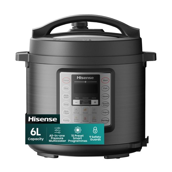 Hisense 6L Pressure Cooker with 6-in-1 Multi Cooking Functions