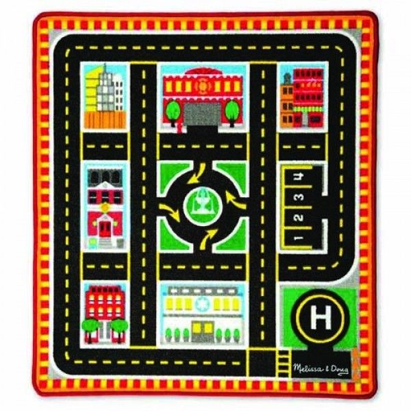 Melissa &amp; Doug Round The City Rescue Rug
