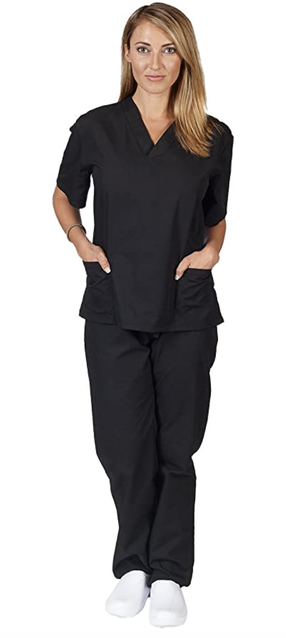 Tanc 2 Piece Scrubs Set Unisex Black Shop Today Get It Tomorrow 