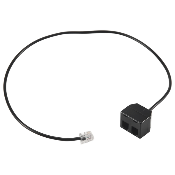 RJ9 4P4C Male To Dual Female Ports Connector Telephone Adapter Cable
