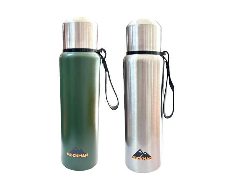 Rockman 800ml Double wall Vaccum Flask Hot and Cold Water Combo