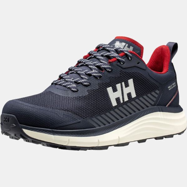 Helly Hansen Men's Stega Hiking Shoes - Navy / Snow / Red