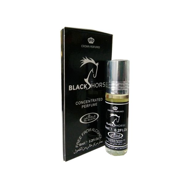 6ml Al-Rehab Black Horse Roll on Attar Perfume Oil Black Horse 6ml
