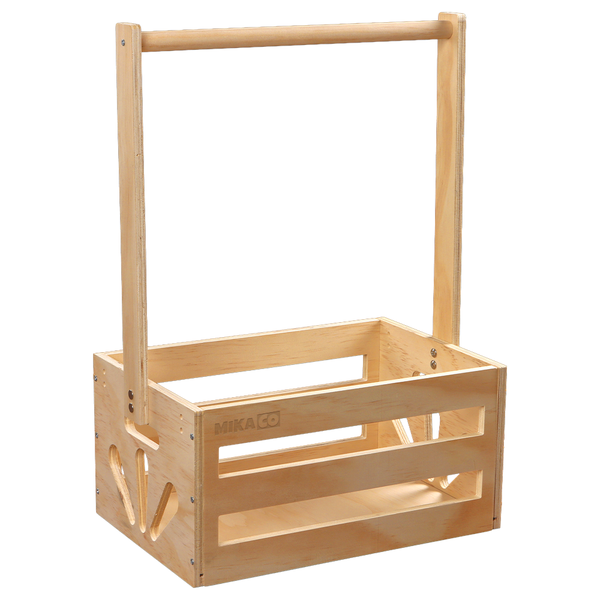 MIkaco Wooden Baby Shower Cabinet, Baby Storage Basket with Handle