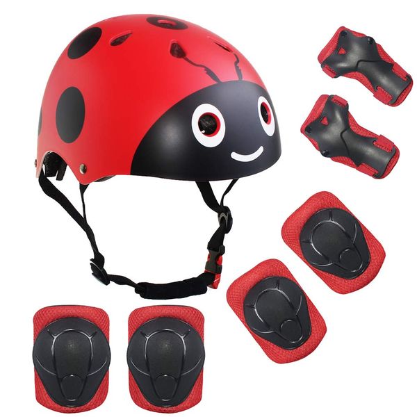 Toddler Helmet for 3-8 Years Kids Set include 7 Sport protective gear