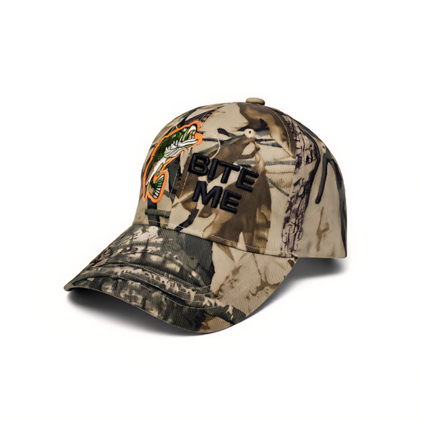 Bite Me Bass Camo Cap