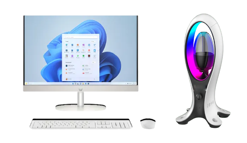 HP 24 Intel Core Ultra 5 16GB RAM/512GB SSD All-in-One PC + 4-in-1 Speaker
