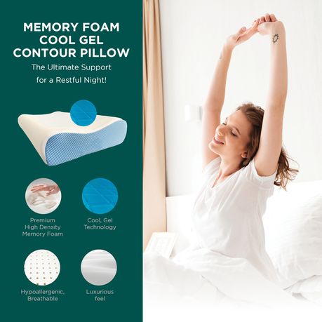 HouzeComfort Memory Foam Gel Contour Cooling Pillow and Cushion Shop Today. Get it Tomorrow takealot