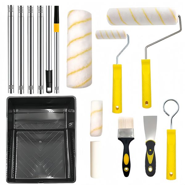 Paint Roller Tray Set Pro Grade Paint Roller Kit Professional Tools Set