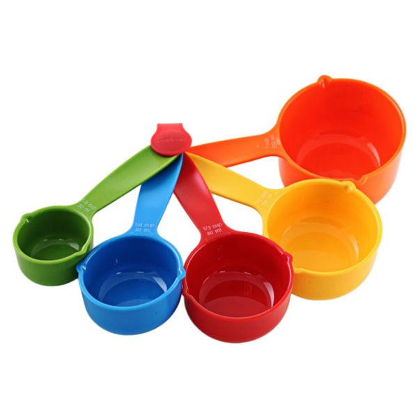 Multicolor Measuring Cups - 5 Piece