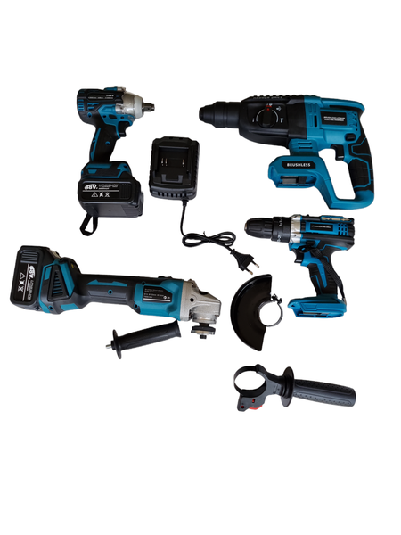4 in 1 Cordless Power Tool set. Lithium battery operated.