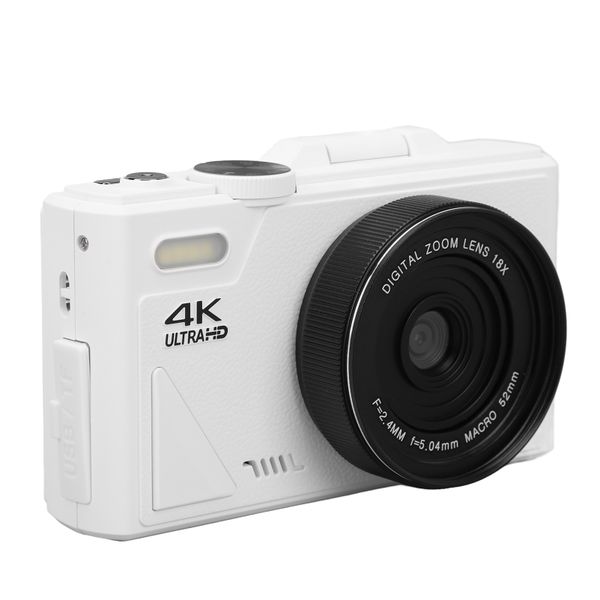 Compact 4K Travel Camera, 64MP Photos, 18x Autofocus Zoom
