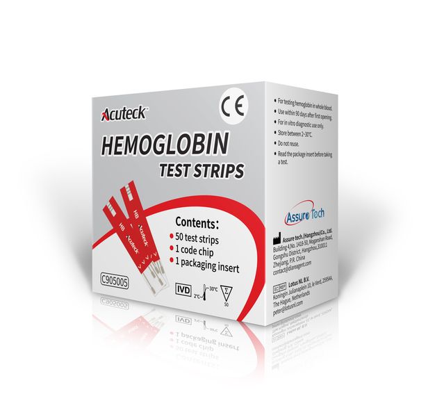 AcuTeck MultiGX Hemoglobin Test strips 50's