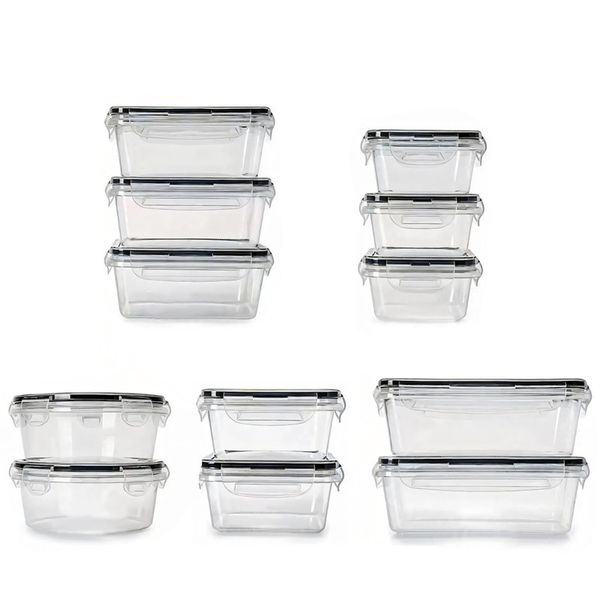 Fresh-Keeping Box, Frischhaltedose Mit Deckel 12 Plastik Vorratsdosen Set