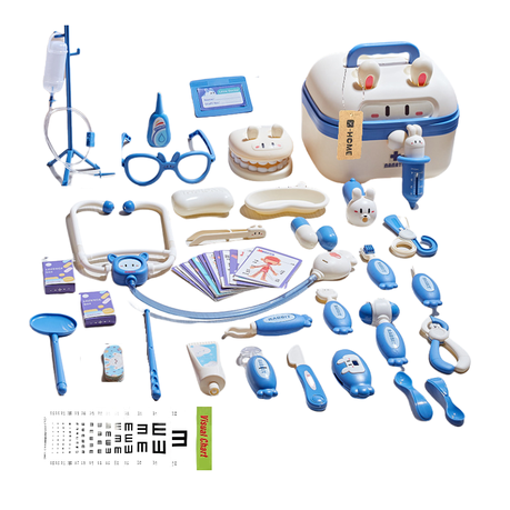 X-HOME Kids Little Doctor Pretend Play Set Medical Kit - 3 Years+ - 53 Piece Image