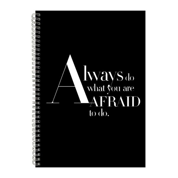 Always A4 Notebook Spiral Lined Motivational Saying Graphic Notepad Gift206