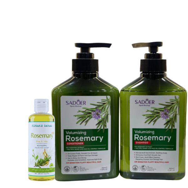 Sadoer Rosemary Shampoo &amp; Conditioner And Oil