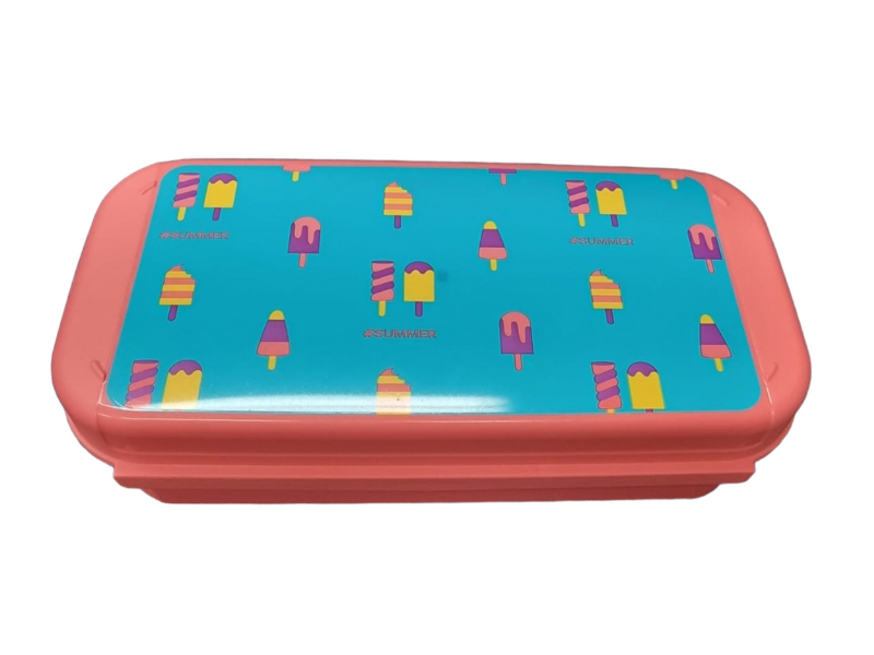 Tupperware Peach Lunchbox