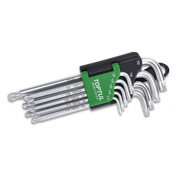 9 Piece Long Type Ball End Star &amp; Tamperproof Key Wrench Tool Set