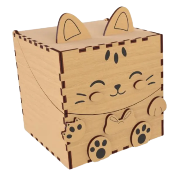 Unpainted Animal Diaper Gift Box - Baby Shower / New Born Keepsake (7)