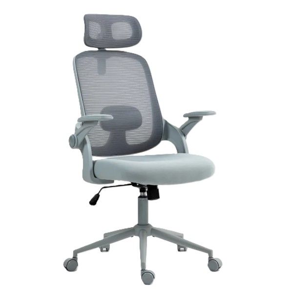 Ergonomic Office Chair Ah612 with Headrest Grey