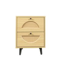 Bedside Pedestal with two drawer Modern Bedroom Furniture