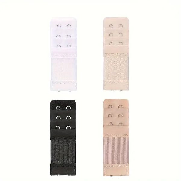 2 Hooks Bra Strap Extension - 4-Piece - 4 Colors