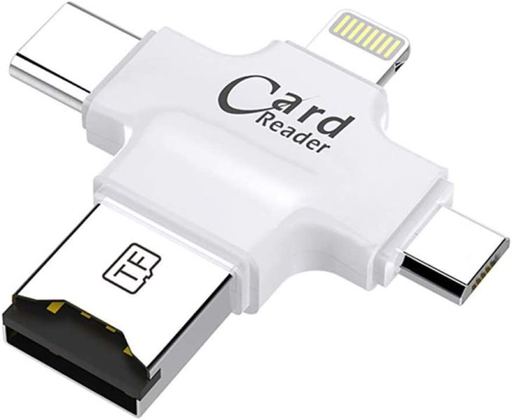 4in1 OTG SD TF Card Reader For iOS/Android Micro USB Type C Phones