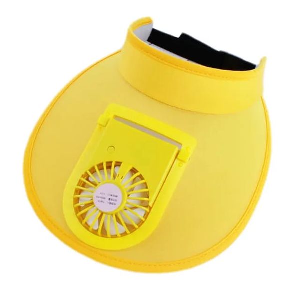 Summer Sun Protection Outdoor Sun Visor Cap with Fan Design Hat Cap