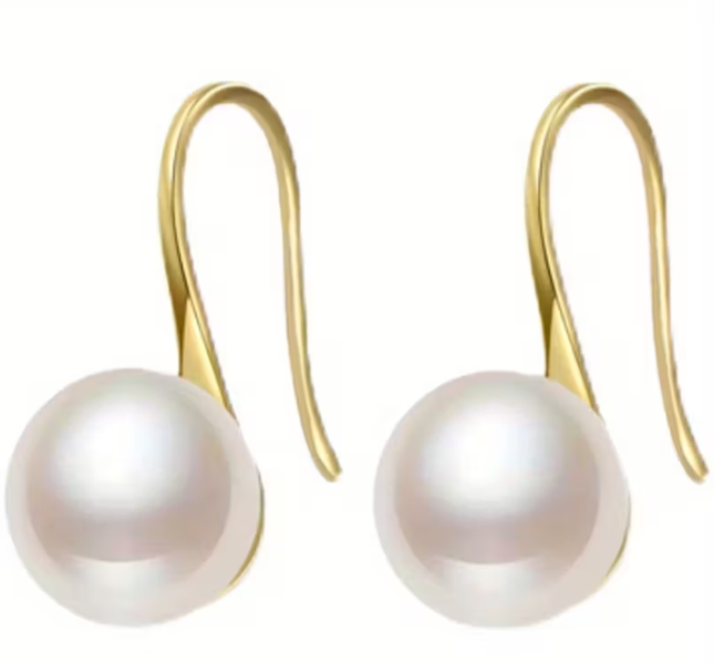 Elegant Muse Pearl Hook Earrings Set