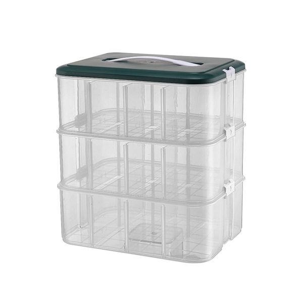 Building Blocks Toy Storage Box 3 Layers, Suitable for Kitchen, Toys, etc.