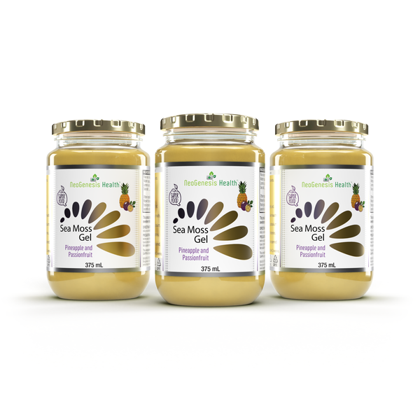 Sea Moss Gel Pineapple and Passionfruit Bundle | 375 ml X3