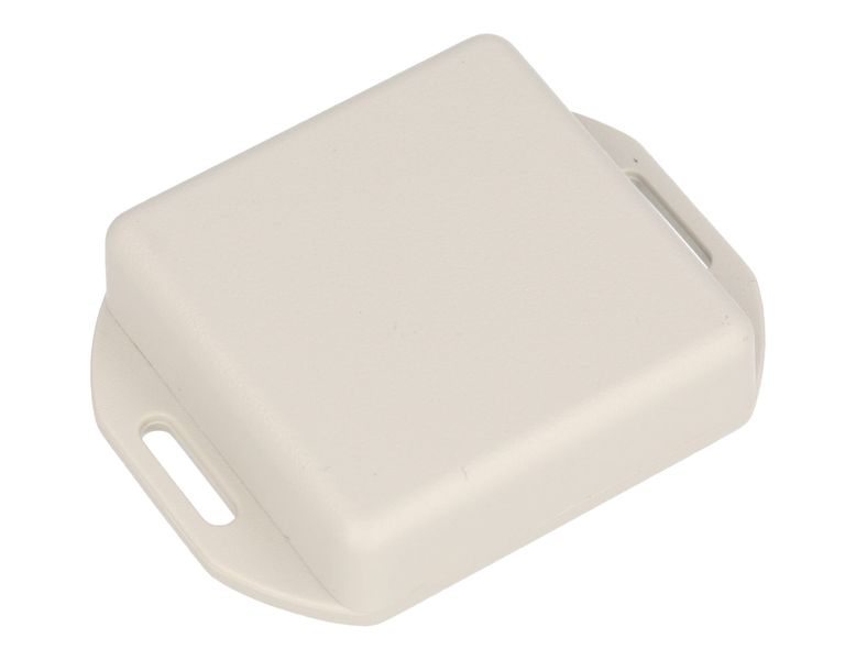 1551SFLGY ABS Miniature Flanged Enclosure 50x50x15mm Light Gray IP54
